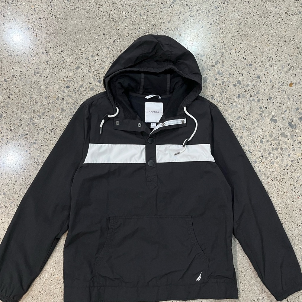 Nautica Black and White Men's Jacket